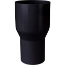 Plastmo overgang Ø90x75mm, sort Svart