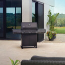 Prestige 500 Connected Phantom - svart gassgrill med infrarød sidebrenner