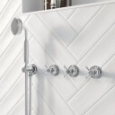Hassel & Teudt Dusjsett HBR704 S04 ø31cm Rain Deluxe Med Easyclean Tak Krom