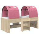  Seng med tunnel 4 pcs Sonoma eik og rosa Konstruert tre