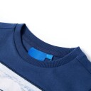 vidaXL T-skjorte for barn med lange ermer jeans marineblå 92