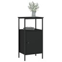 vidaXL Nattbord 2 stk svart 41x31x80 cm konstruert tre