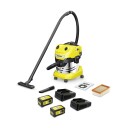 Kärcher WD 4-18 S Grovstøvsuger med Dual Battery Set og Lader