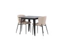 Venture Home Spisegruppe Tudera 80 cm Rektangulær med 2 Habesh Stoler Beige