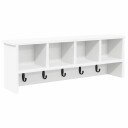  Vegghengt kleshenger Hvit 75 x 16 x 26 cm Konstruert tre