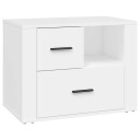 vidaXL Nattbord hvit 60x36x45 cm konstruert tre