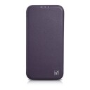 Icarer Ce Premium Lærveske Iphone 14 Plus Magnetic Flip Lærveske Magsafe Dark Purple (Wmi14220715-Dp)