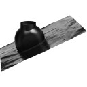 Aluminiumsbeslag Ø160 for balansert røykrør fas 10–48° Fast Flash