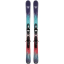 Børneski Rossignol Sender JR + Kid4 Bindinger (140cm - Lilla)