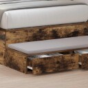  Sengeskuffer Røkt Eik 75x36,5x16,5 cm Laget av Tre