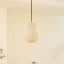 Lindby hengelampe Helin beige Ø 30 cm stoff