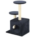 Vidaxl Kloretre Med Klorestolper I Sisal 60 cm Mørkeblå