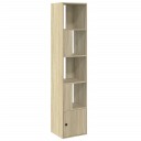  Bokhylle sonoma eik 40x36x189 cm konstruert tre