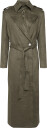 Bardot Kira Vegan Suede Trench Coat   Khaki green   40
