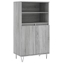 vidaXL Highboard grå sonoma 60x36x110 cm konstruert tre