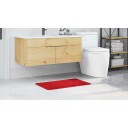 Badematte Rektangulær Rød 50x80 cm Polypropylen Antiskli