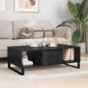  Kaffebord Svart Eik 104 x 60 x 35 cm Konstruert tre