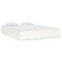 vidaXL Sengeramme hvit heltre 140x190 cm