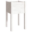 vidaXL Plantekasse hvit 40x40x70 cm heltre furu