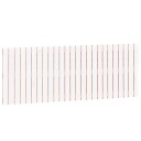  Veggmontert sengegavl hvit 159,5x3x60 cm heltre furu