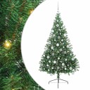  Kunstig Forhåndsopplyst Juletre med 300 LED grønn 180 cm PVC