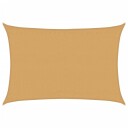 vidaXL Solseil 160 g/m² rektangulær sand 3,5x4,5 m HDPE