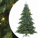  Kunstig sammensatt juletre med 300 LED med stativ 210 cm PVC