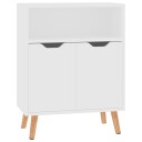 vidaXL Skjenk hvit 60x30x72 cm sponplate