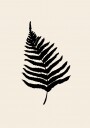Minimal Fern Silhouette Plakat / 100x150