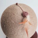 Kloreball Kattemøbel I Tre Og Sisal 30X30Cm