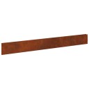 vidaXL Gjerdekant 20 pcs 100 x 12 cm Stål Rusten