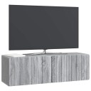  Vegghengt TV skap Grå sonoma 98 x 31 x 30 cm Konstruert tre
