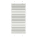  plisségardin lys grå 60x150 cm Stoff Bredde 59,4 Polyester