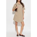 Ami Paris Dame Kjoler Beige XS,