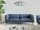 3 seters sofa Vorgod Stoff   Mørkeblå
