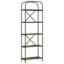  Bokhylle Røkt eik 60 x 30 x 183 cm Konstruert tre