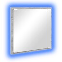  LED Baderom Speil Grå Sonoma 40x8.5x37 cm Konstruert Tre