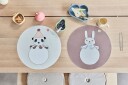 OYOY Mini Placemat Panda Pompom Offwhite M107495