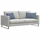  Sofaputer 2 pcs Blå 60 x 40 cm Corduroy stoff