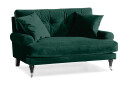 Loveseat Webber Fløyel   Mørkgrønn|Krom