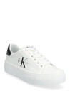 Calvin Klein Vulc Flatform Laceup Low Lth White 36