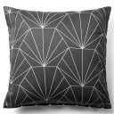 Borg Living Putetrekk - 100% Bomullssateng - Hexagon grå - 60x63 cm