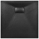 vidaXL Dusjbrett SMC svart 80x80 cm