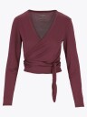 Exilli Luna Wrap Top Burgunder M