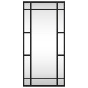 vidaXL Veggspeil svart 30x60 cm rektangel jern