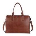 Adax Napoli Lulu Skinn Laptop Veske 14' Caramel