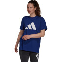 adidas Future Icons 3 Bar Logo T skjorte Dame Blå M