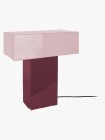 Leitmotiv Table Lamp Grato Recto   Pink   H35CM