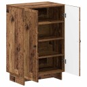 vidaXL Sko Skap EDE 59,5 x 39,5 x 90 cm Konstruert tre Gammelt tre