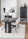 Trend Collection Wisconson Spisebord Sort – 220 x 90 x 76 cm